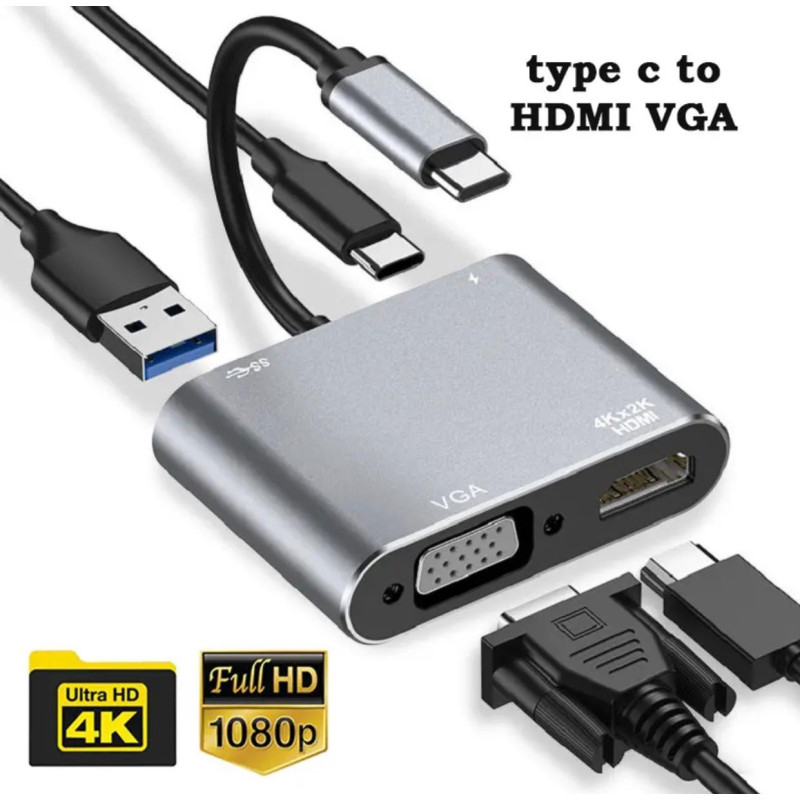 Type-C to HDMI VGA